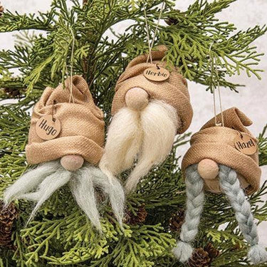 3 Set Spring Gnome Ornaments - The Fox Decor